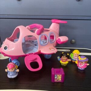 Little People Lil' Movers Pink Airplane